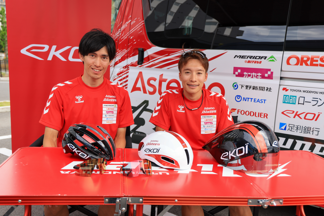 Astemo宇都宮ブリッツェンの谷順成選手と岡篤志選手
