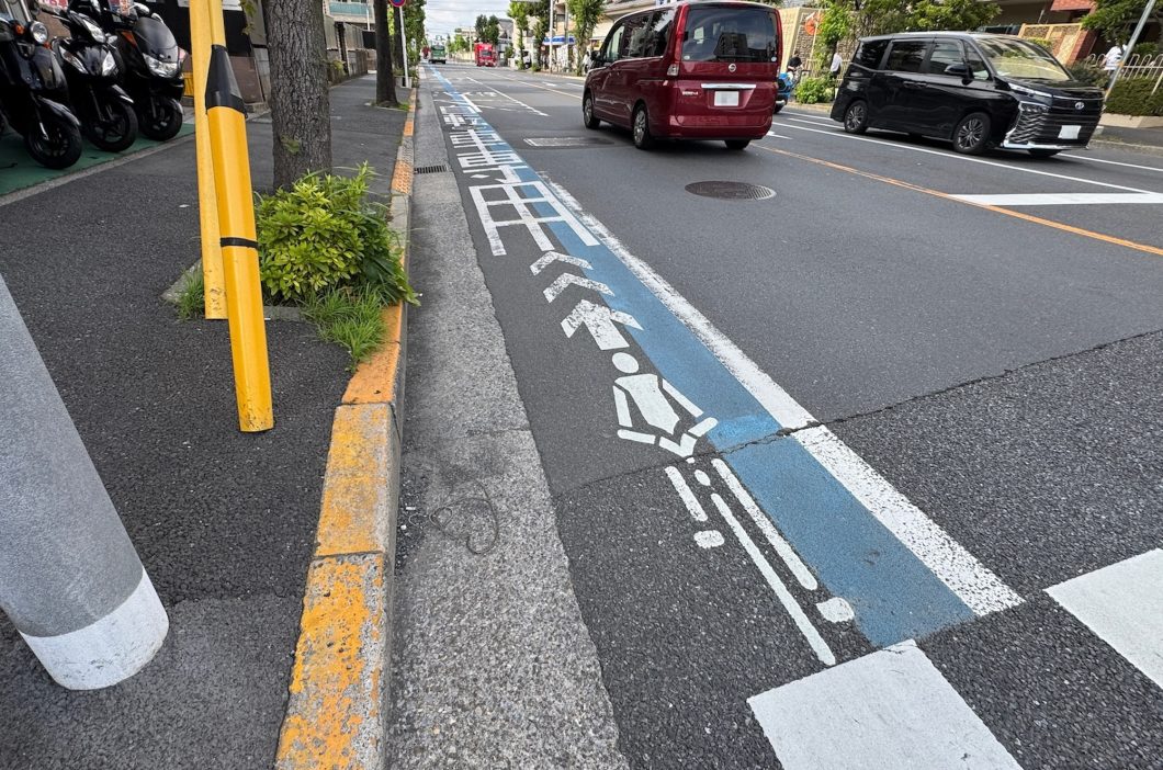 普通自転車専用通行帯イメージ