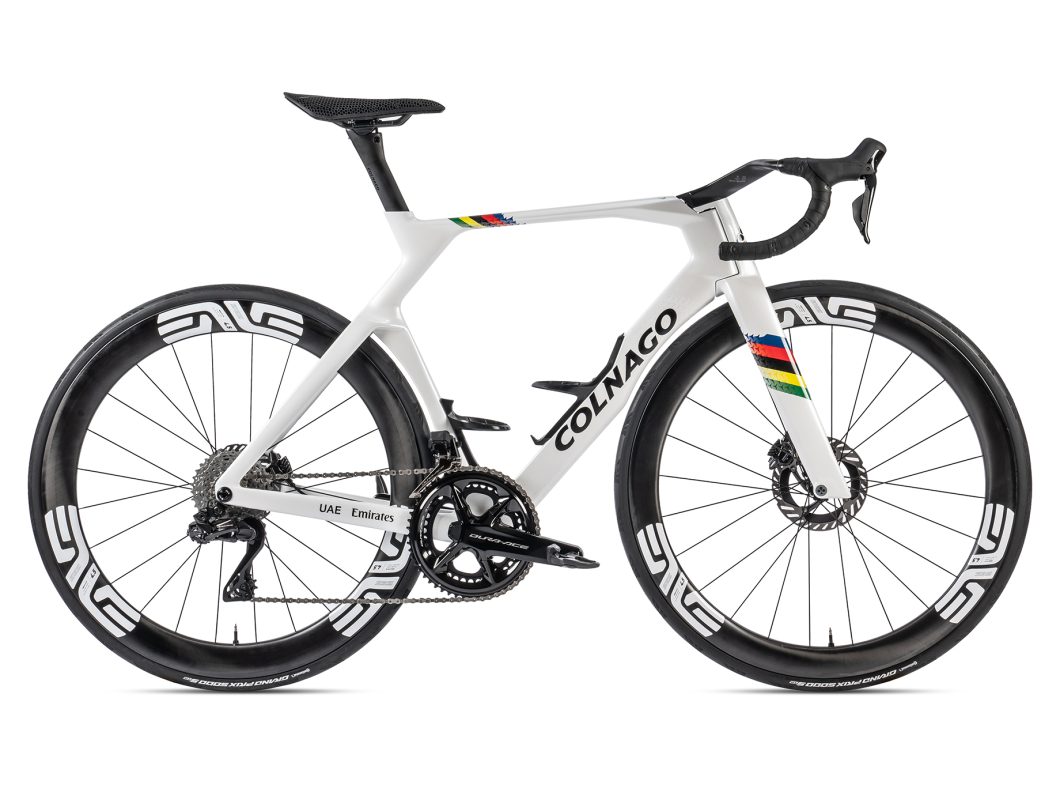 シマノ鈴鹿ロード COLNAGO展示車体　コルナゴ　ロードバイク　Y1Rs Dura Ace Di2　Size：M / Color：YSWC [ White / WC color stripes ]